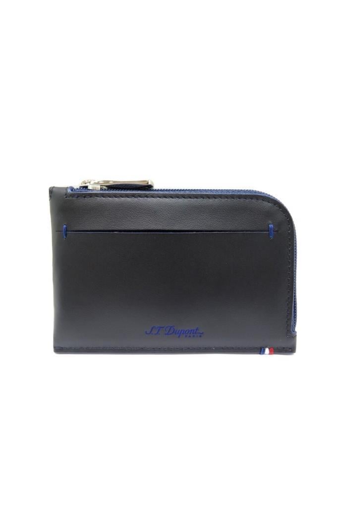 S.T. Dupont Mavi Slim Deri Cüzdan 184001 - TR4474
