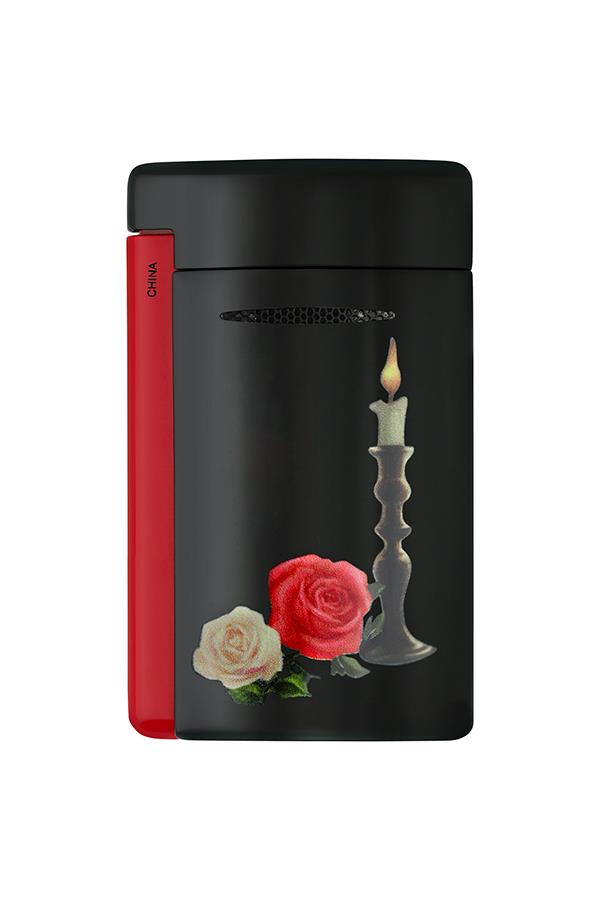 S.T. Dupont Minijet Memento Mori Kırmızı-Siyah Puro Çakmağı 10894 - TR7384