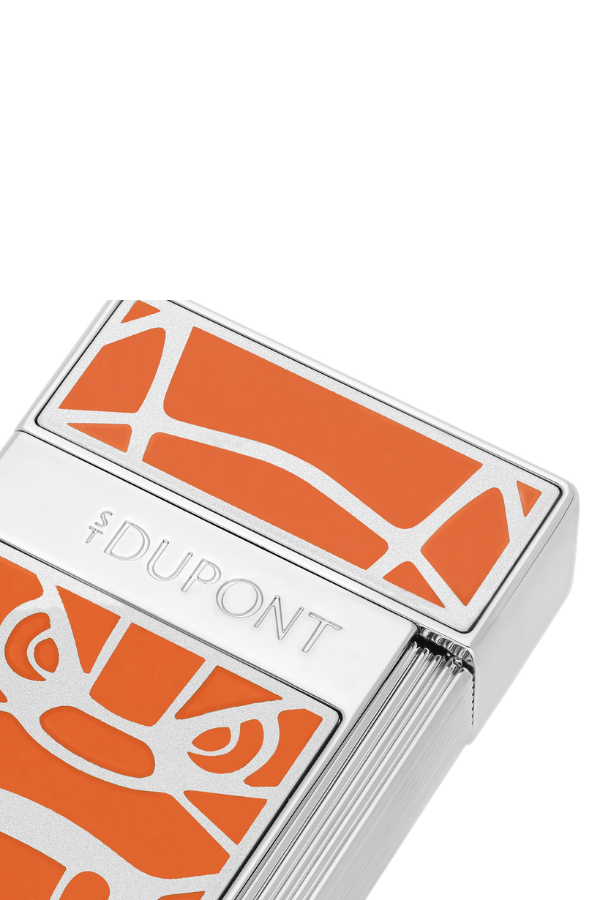 S.T. Dupont Orlinski Series Biggy Turuncu Gümüş Puro Çakmağı 25063