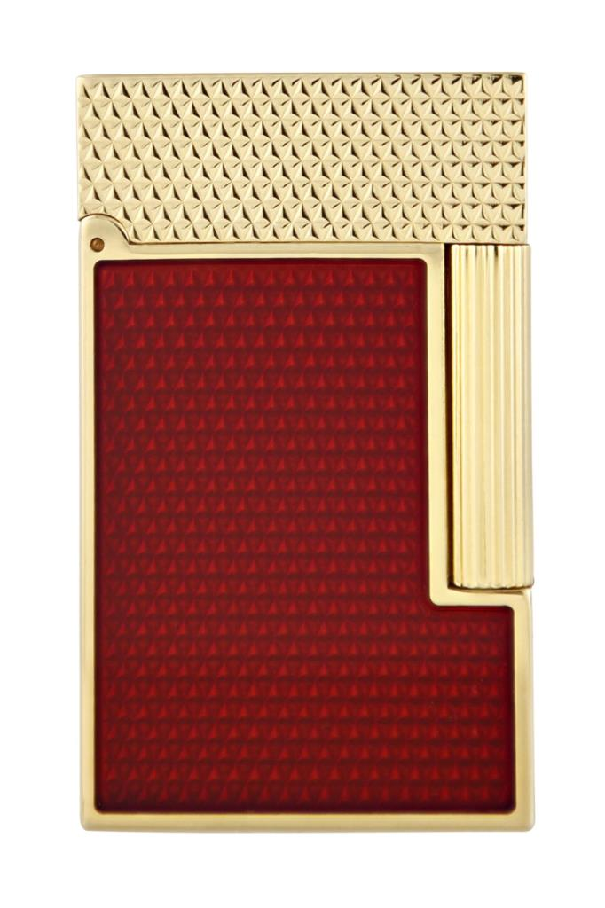 S.T. Dupont Ligne 2 Red Lacquer Guilloche Puro Çakmağı C16616 - TR4815