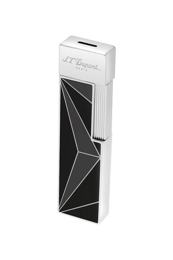 S.T. Dupont Twiggy Fire x Siyah-Krom Puro Çakmağı 30070 - TR7397