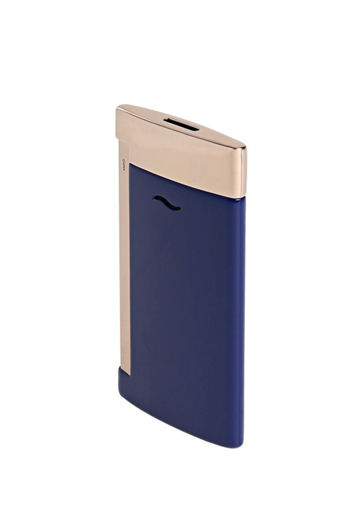 S.T. Dupont Slim 7 Mavi Pembe Gold Puro Çakmağı 27773 - TR6657