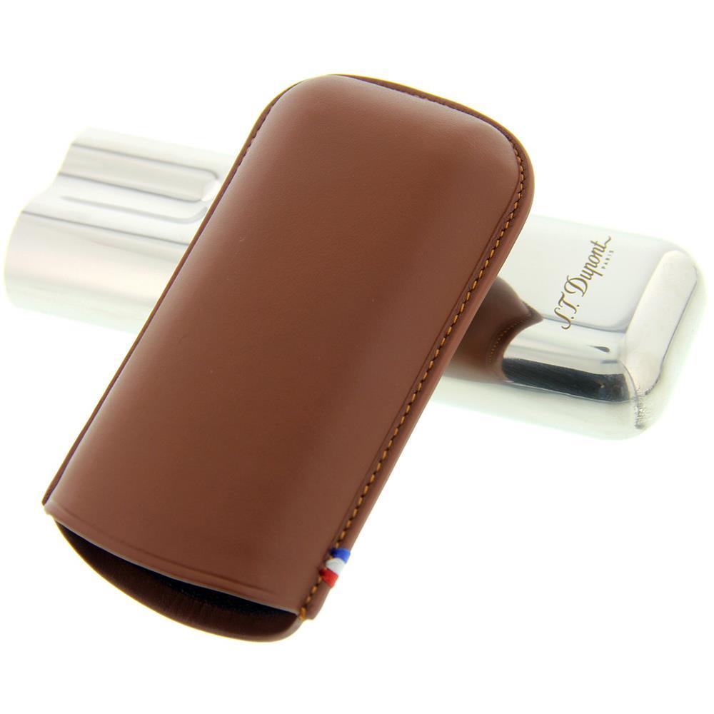 S.T. Dupont Kahverengi 2'li Puro Kılıfı 183011 - TR1595