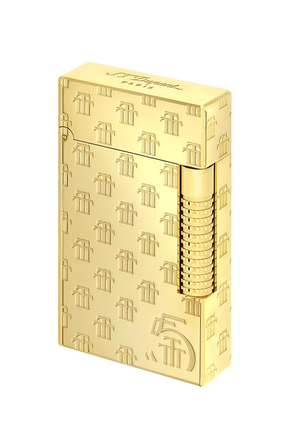 S.T. Dupont Initial Guilloche Trinidad 55th Annieversary  Gold Puro Çakmağı C23077 - TR7478