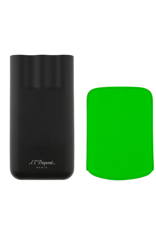 S.T. Dupont Neon Yeşil Üçlü Puro Kılıfı 183417 - TR7974
