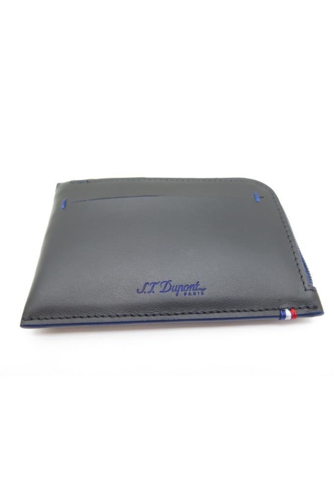 S.T. Dupont Mavi Slim Deri Cüzdan 184001 - TR4474