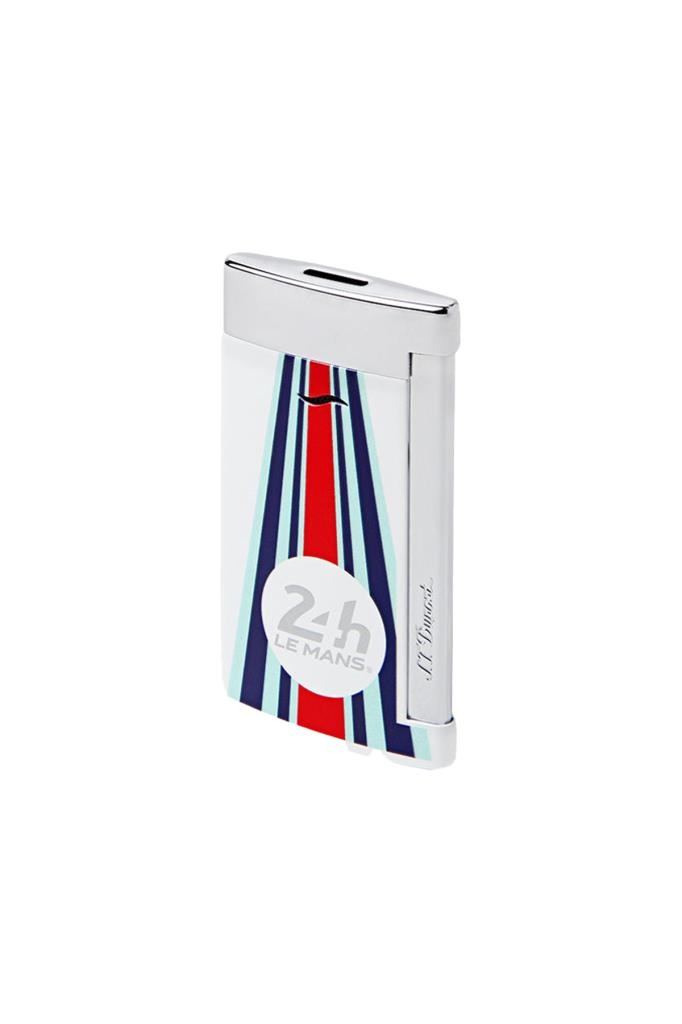 S.T. Dupont 24h Le Mans Beyaz-Krom Slim 7 Puro Çakmağı 27788 - TR6473