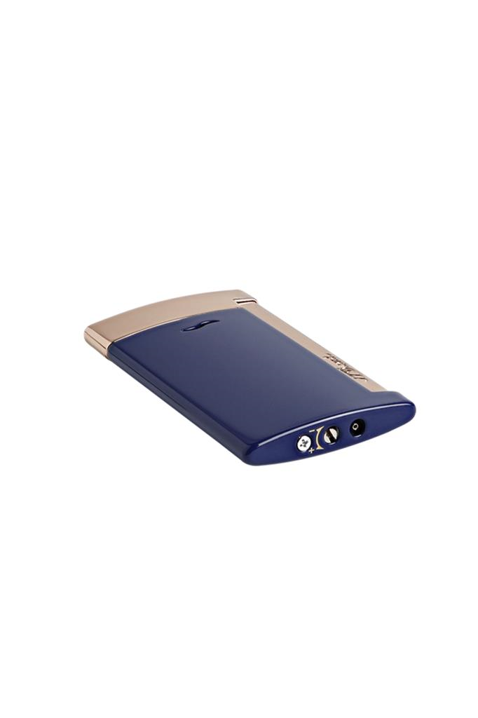 S.T. Dupont Slim 7 Mavi Pembe Gold Puro Çakmağı 27773 - TR6657