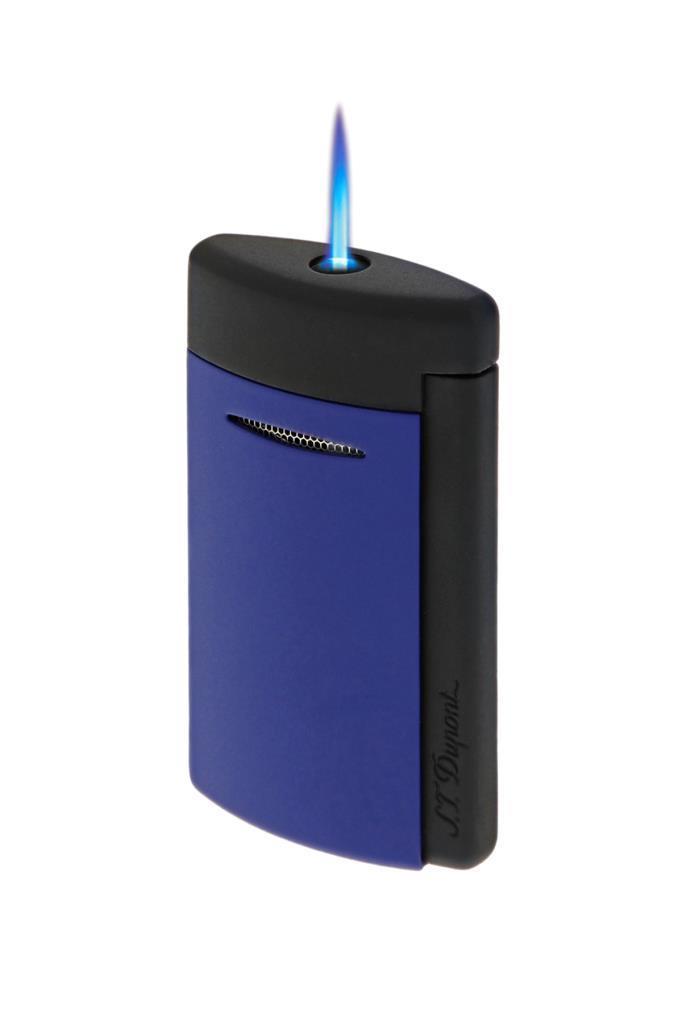S.T. Dupont Mat Siyah - Mavi Minijet Puro Çakmağı 10860 - TR6607