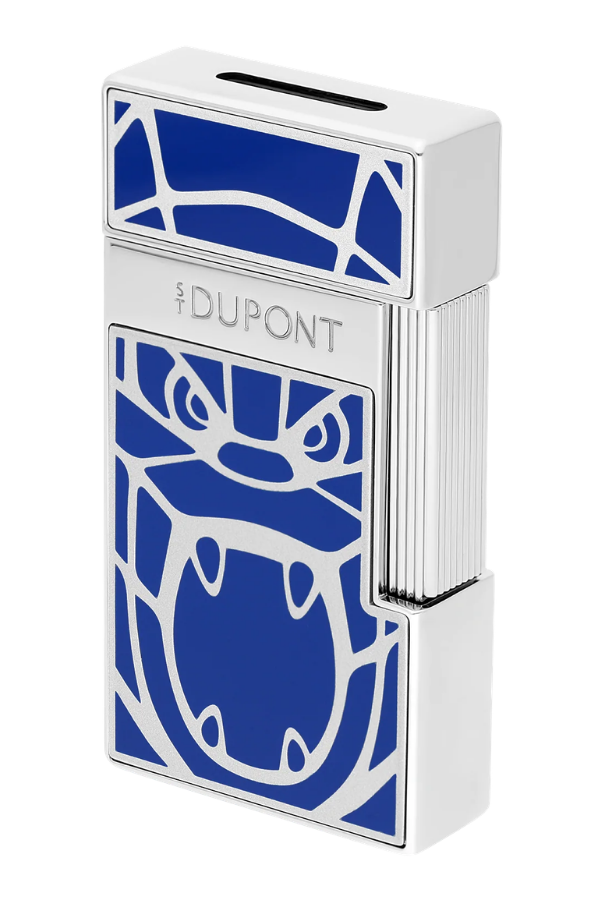 S.T. Dupont Orlinski Series Biggy Mavi Gümüş Puro Çakmağı 25064
