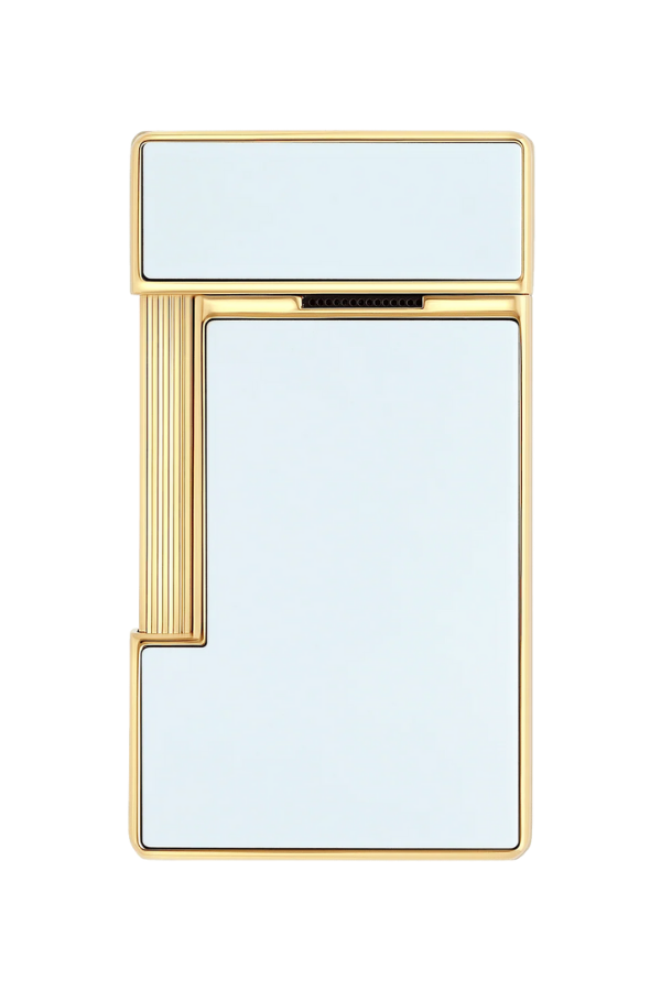 S.T. Dupont Lacquered Slimmy Beyaz Puro Çakmağı 28224