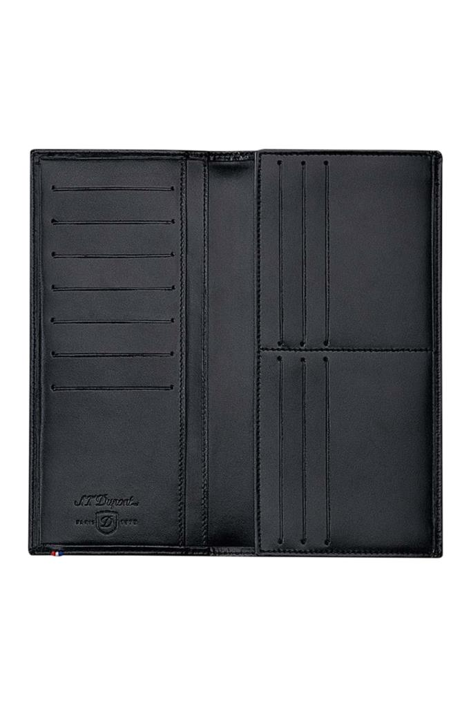 S.T. Dupont Line D Black Long Smooth Deri Cüzdan 180045 - TR4818