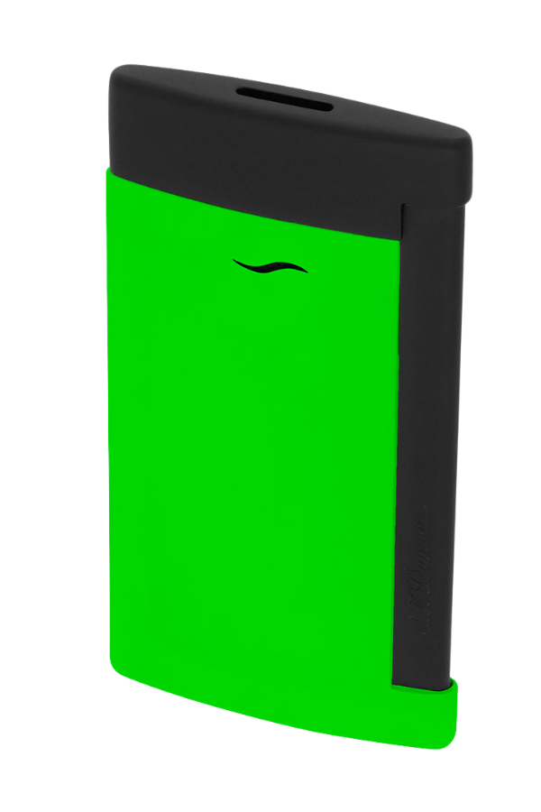 S.T. Dupont Fluo Slim 7 Chrome Neon Green Çakmak 27772