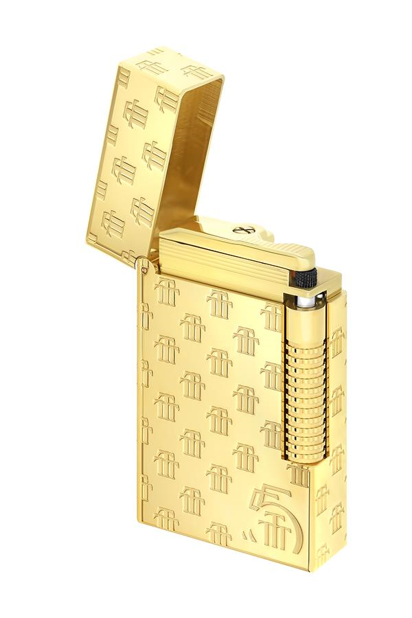 S.T. Dupont Initial Guilloche Trinidad 55th Annieversary  Gold Puro Çakmağı C23077 - TR7478