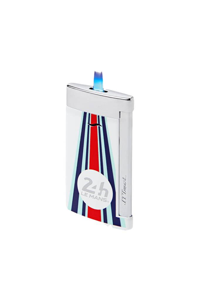 S.T. Dupont 24h Le Mans Beyaz-Krom Slim 7 Puro Çakmağı 27788 - TR6473