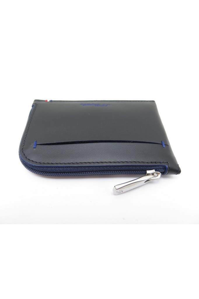 S.T. Dupont Mavi Slim Deri Cüzdan 184001 - TR4474