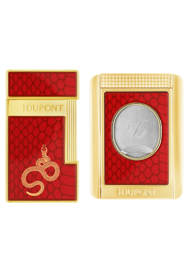 S.T. Dupont Lacquered Slimmy Çakmak Kesici İkili Puro Seti