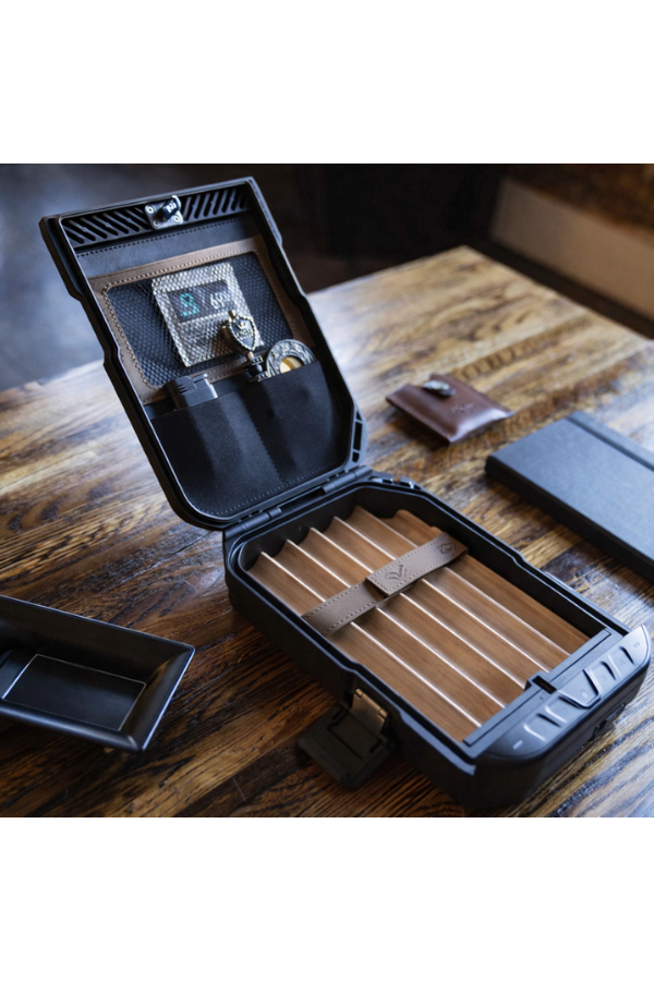 Vaultek Lifepod 1.0 Seyahat Tipi Antik Bronz Humidor Puro Kutusu