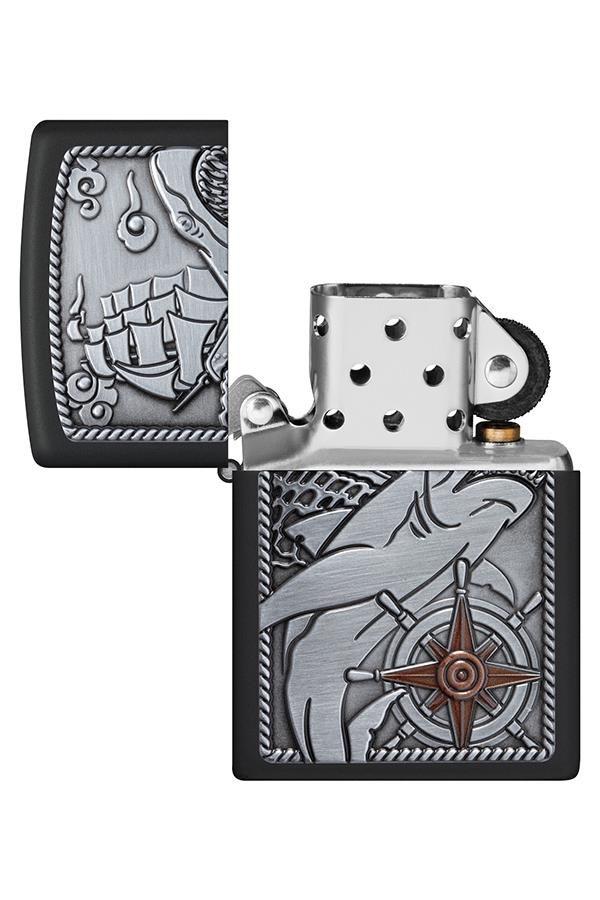 Zippo Çakmak 48120 Shark Ship Emblem