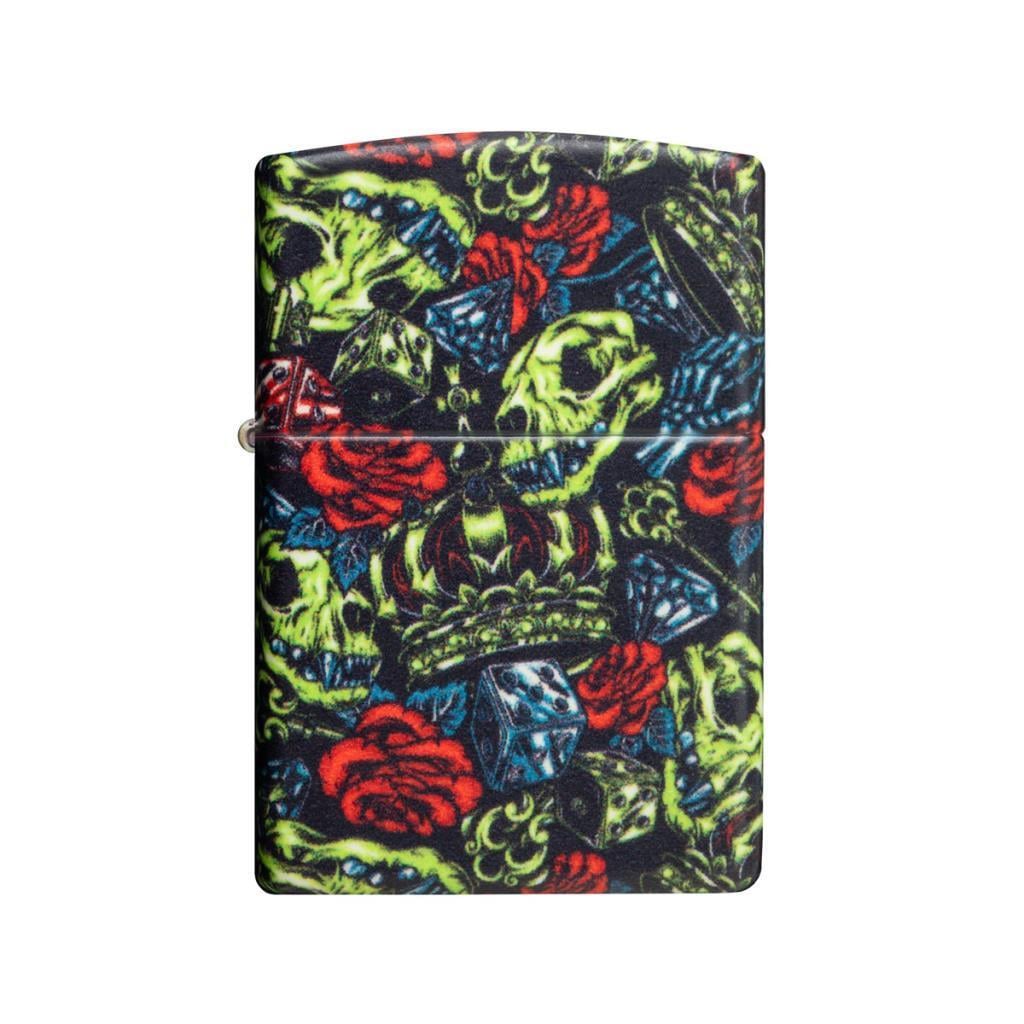 Zippo Çakmak 49193 Skull Crown Design 49696-090641