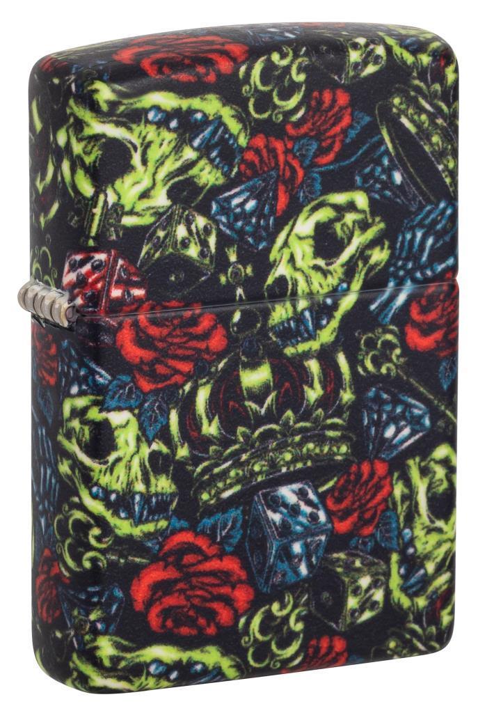 Zippo Çakmak 49193 Skull Crown Design 49696-090641