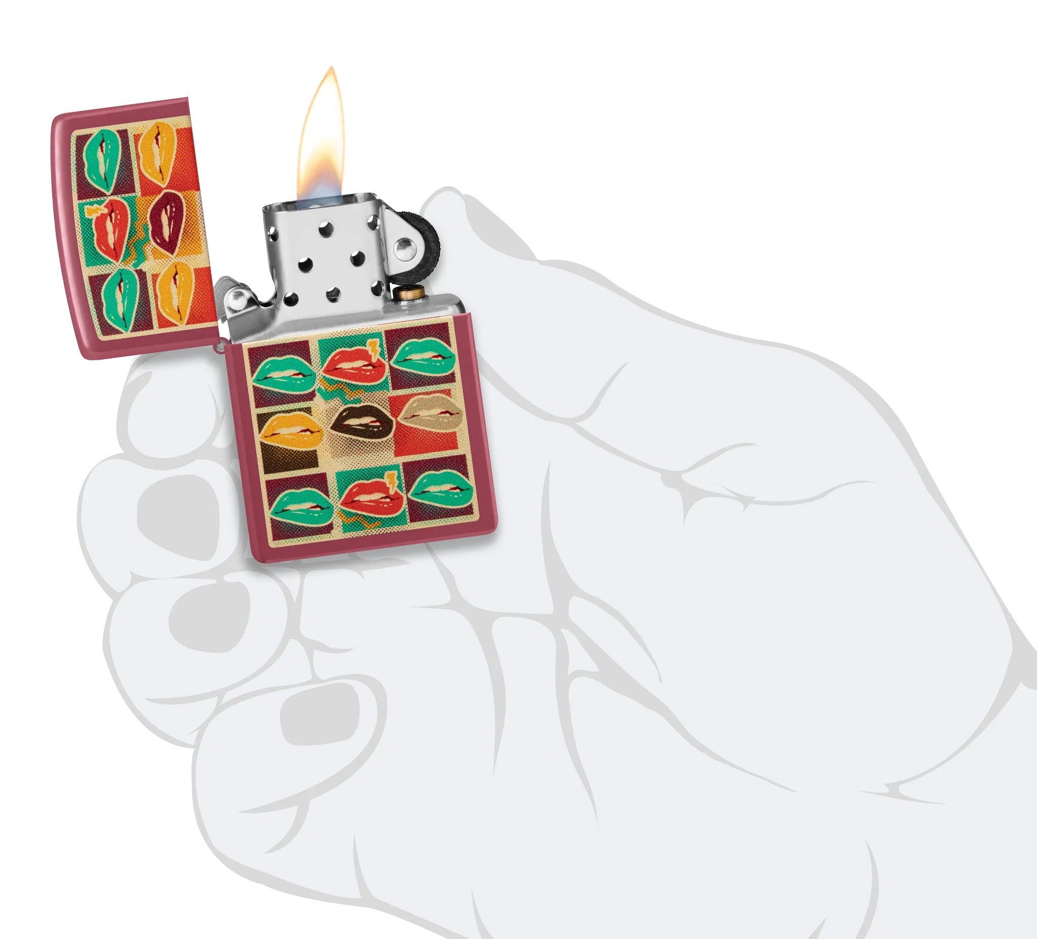 Zippo Çakmak 49844 Pop Art Lips Design 48653-127458 ZP1014