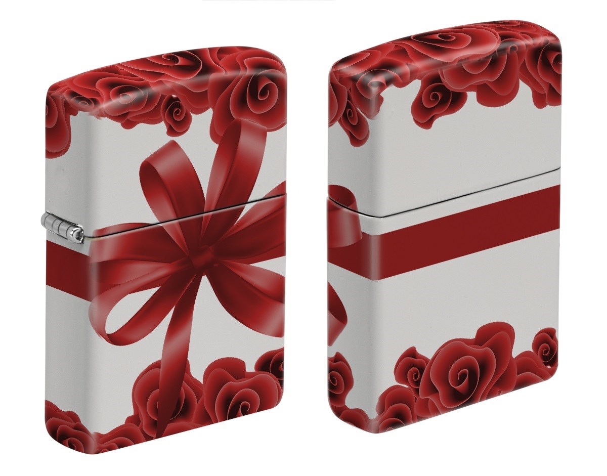 Zippo Çakmak Roses And Ribbon Design 49352-115977 ZP1028