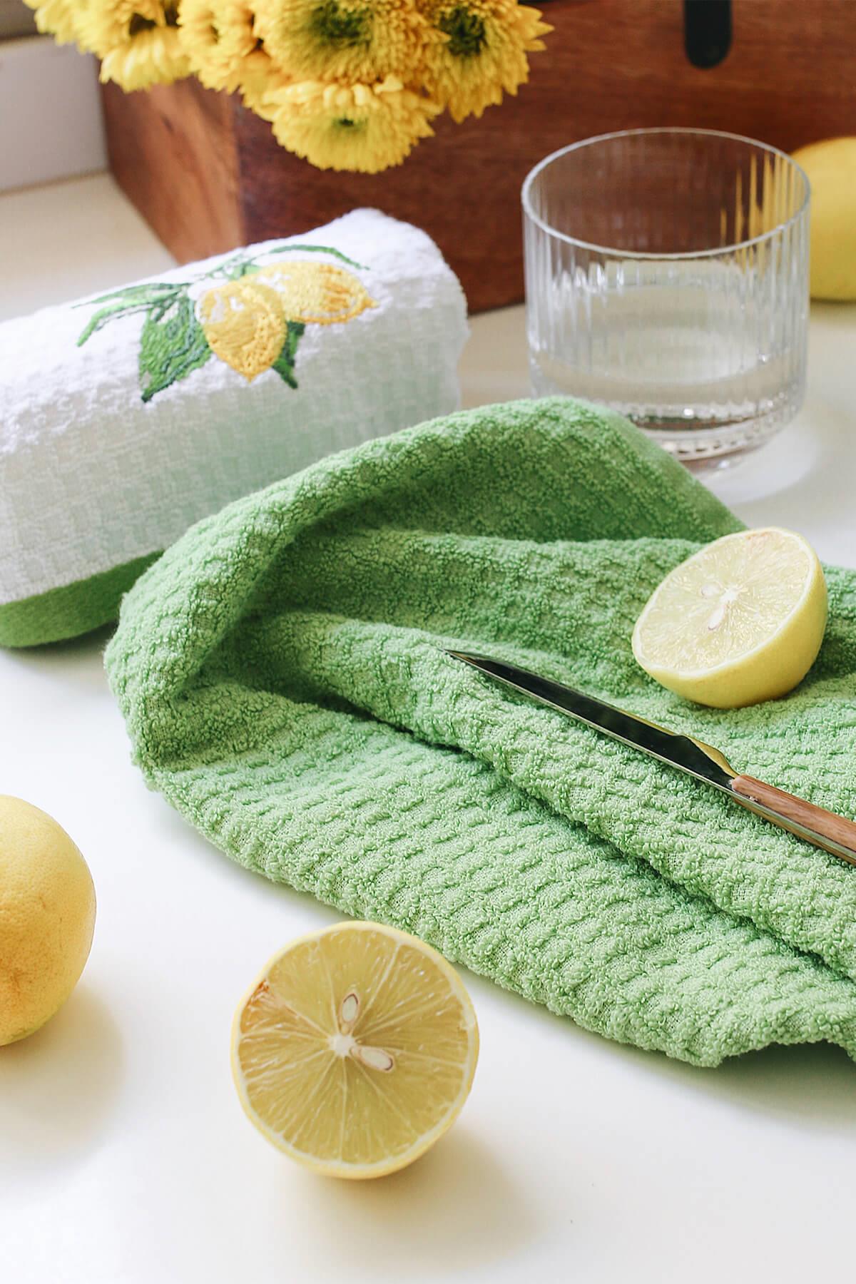 Limon 2'Li  Mutfak Havlu Seti