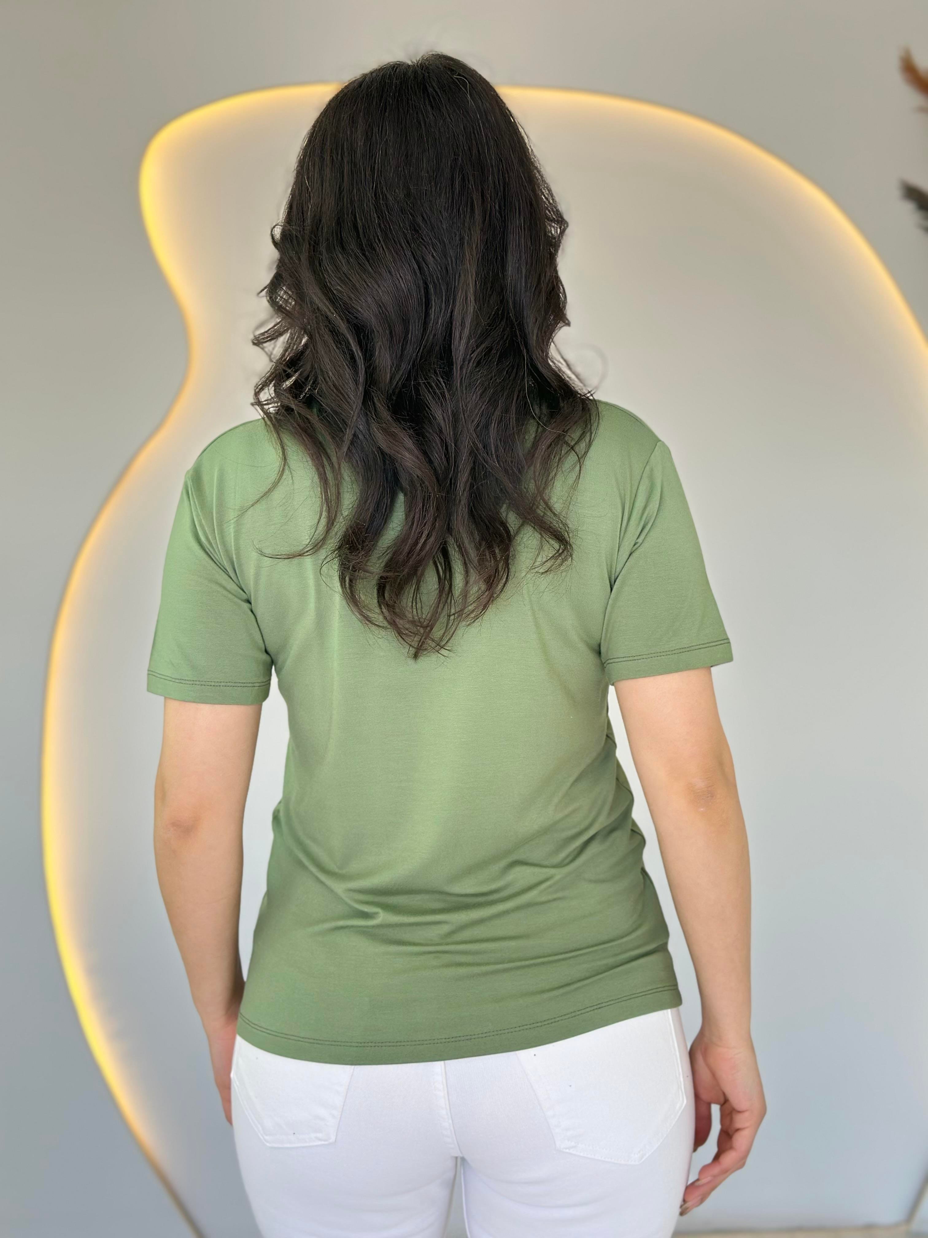 May Haki V Yaka Basic Tshirt D031