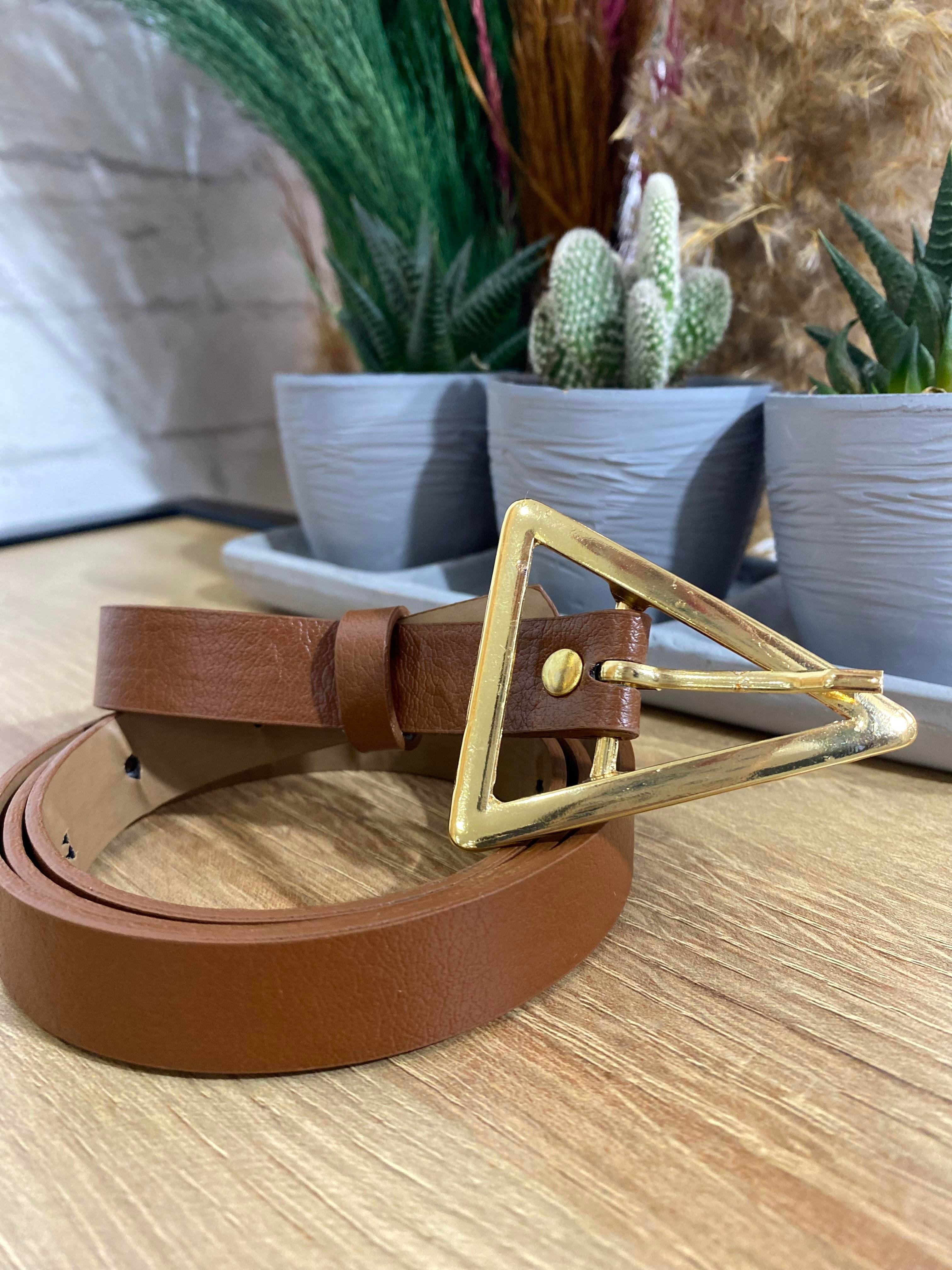 Taba Gold Üçgen Tasarım Kemer