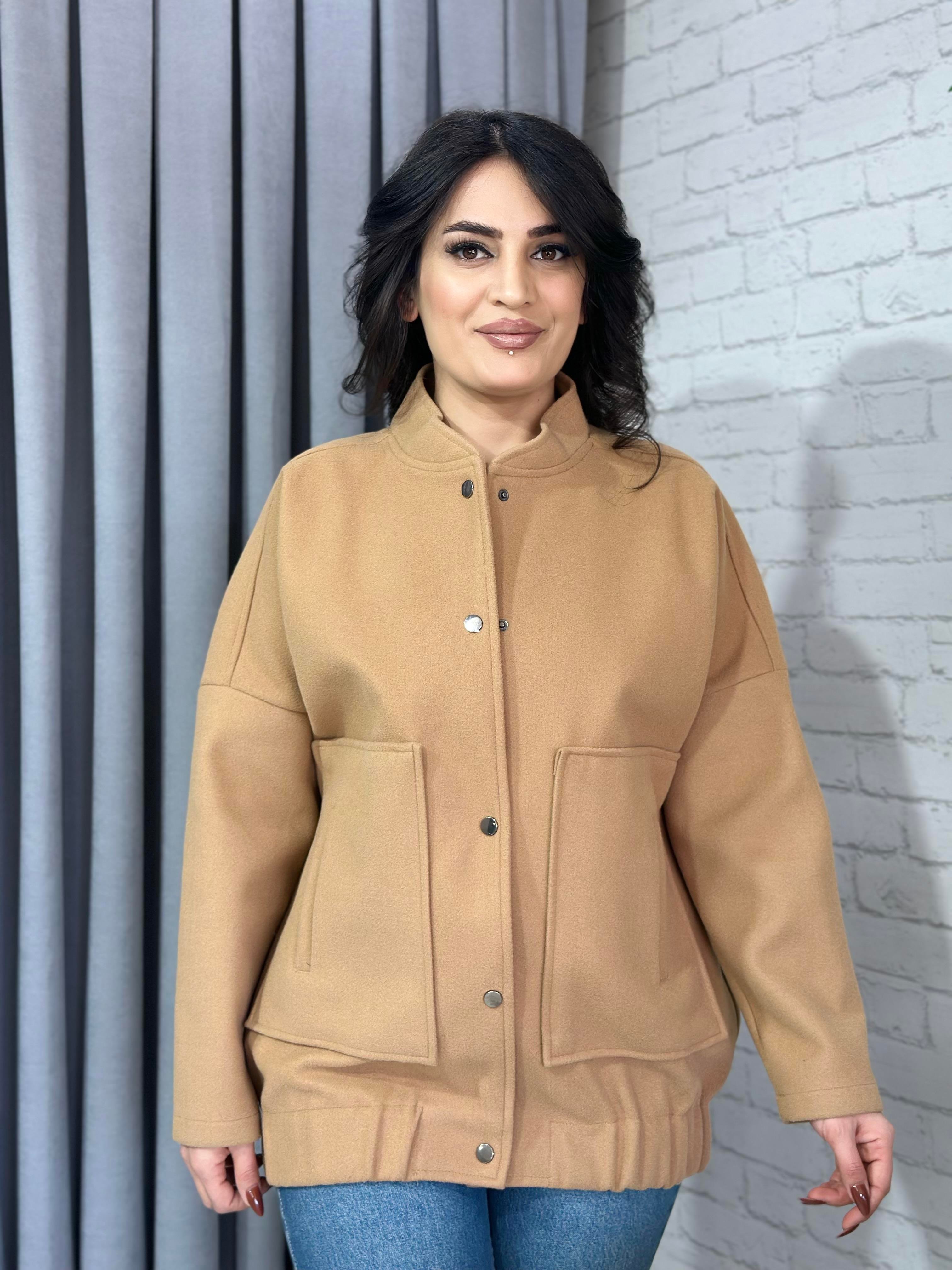 Taba Oversize Trend Cepli Kaşe Bomber Ceket Mont