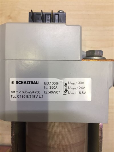 C195 B/24EV-U2 250A 24V Schaltbau Kontaktör