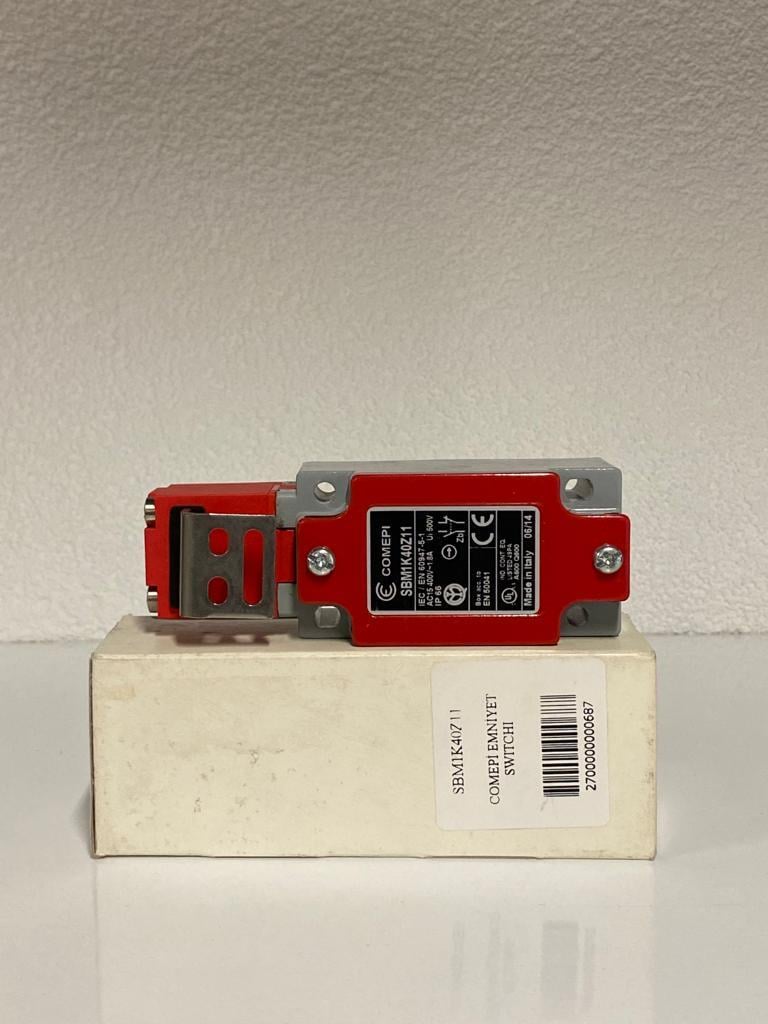 COMEPI ALÜMİNYUM GÖVDELİ EMNİYET LİMİT SWİTCH 40mm Anahtarlı 90° ayarlanabilir başlıklı 1NA 1NK kontak düzeni IP66