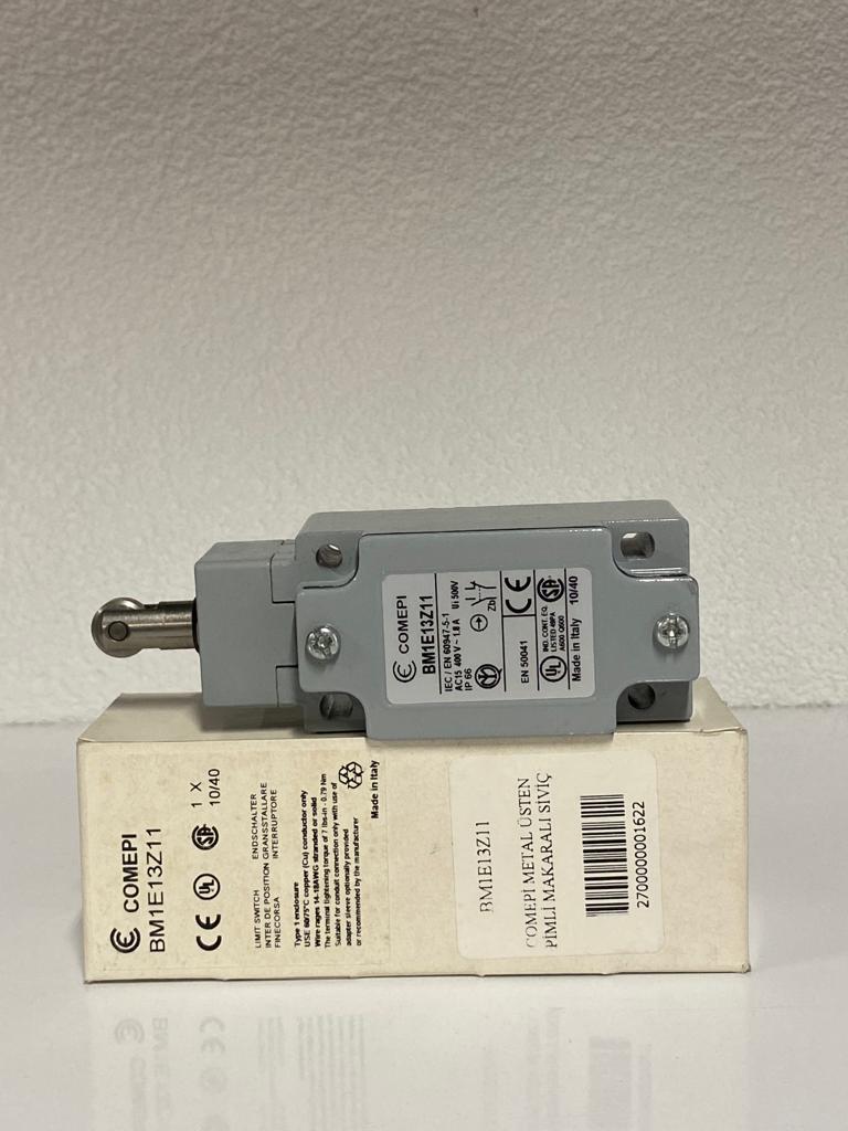 COMEPI ALÜMİNYUM GÖVDELİ LİMİT SWİTCH Q12 Makaralı Çelik Pimli 1NA 1NK kontak düzeni IP66