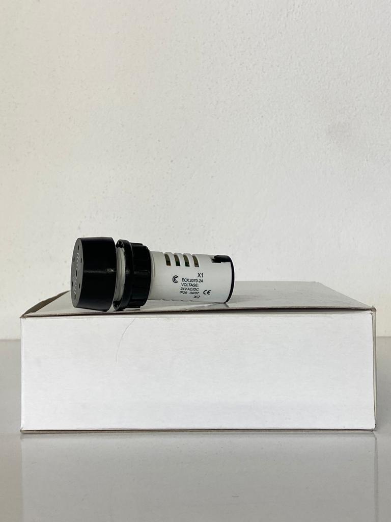 COMEPI ELEKTRONİK BUZZER Q22mm Işıksız Siyah 24V AC/DC IP64