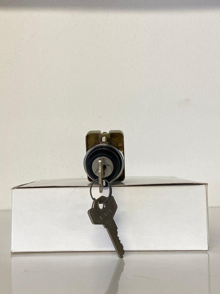 COMEPI METAL ANAHTARLI BUTON Q22mm Hem sağa hem sola kalıcı 2NA kontak düzeni IP65