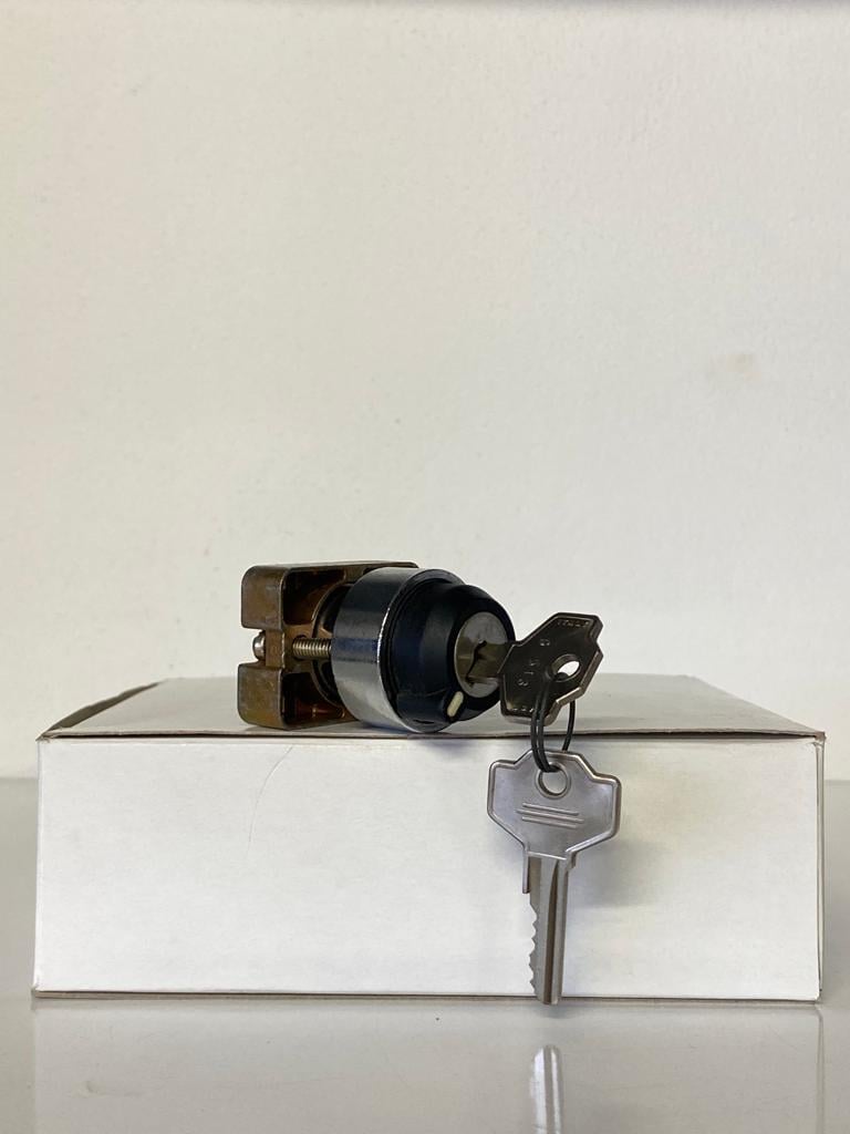 COMEPI METAL ANAHTARLI BUTON Q22mm Kalıcı sola 2NA kontak düzeni IP65