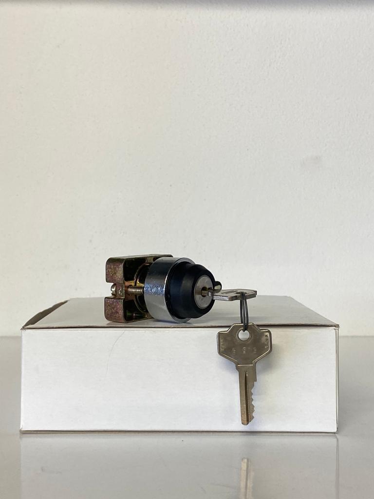 COMEPI METAL ANAHTARLI BUTON Q22mm Kalıcı 3 Pozisyon 2NA kontak düzeni IP65