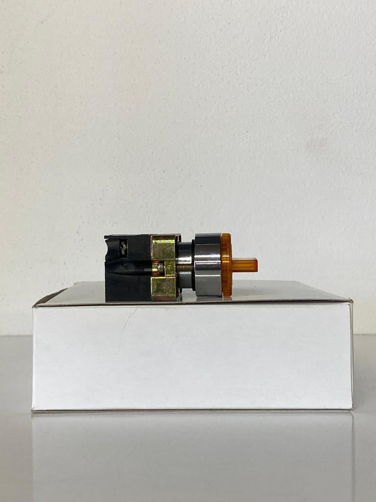 COMEPI METAL IŞIKLI MANDALLI BUTON SARI Q22mm 3 Pozisyon 2NA kontak düzeni IP65