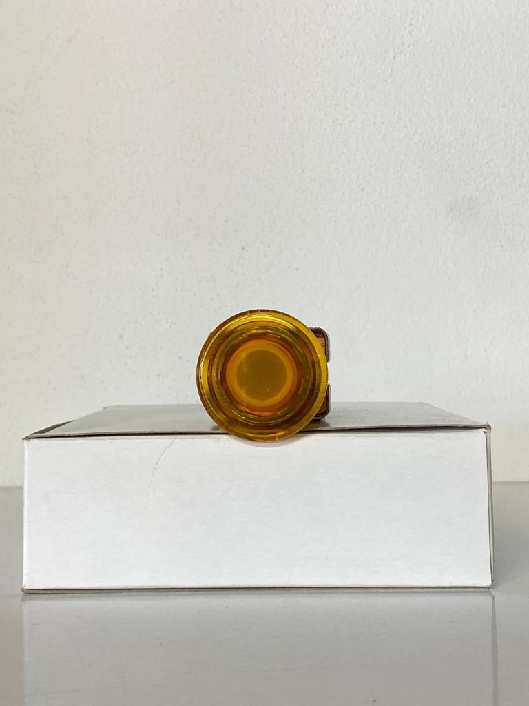 COMEPI METAL MANTAR IŞIKLI BUTON Q40mm Sarı yaylı 1NA kontak düzeni IP65 