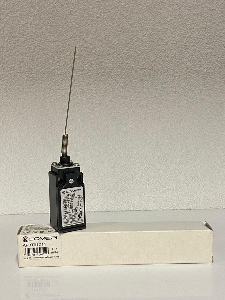 COMEPI PLASTİK GÖVDE LİMİT SWİTCH 30mm Çok yönlü telli çelik spiral 1NA 1NK kontak düzeni IP65