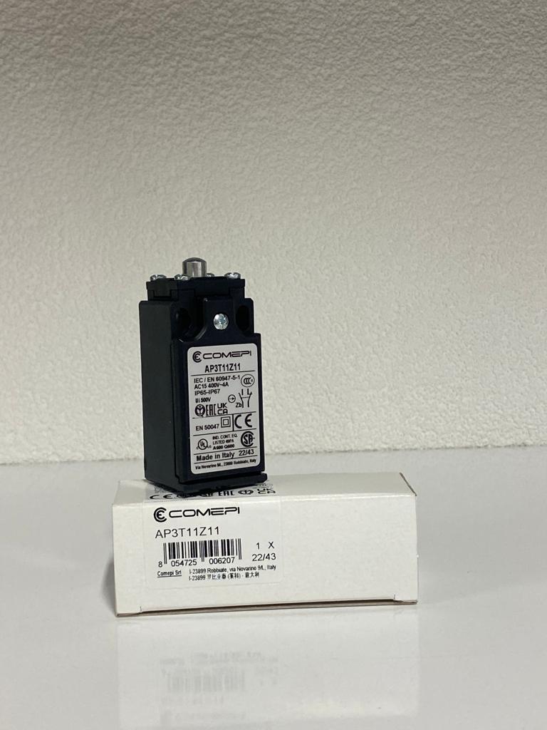 COMEPI PLASTİK LİMİT SWİTCH 30mm Düz çelik pimli 1NA 1NK kontak düzeni IP65 