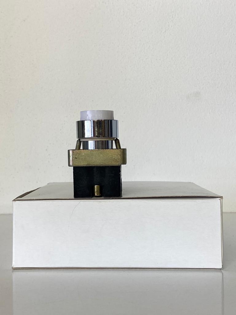 COMEPI Q22mm METAL IŞIKLI ÇIKINTILI BEYAZ BUTON