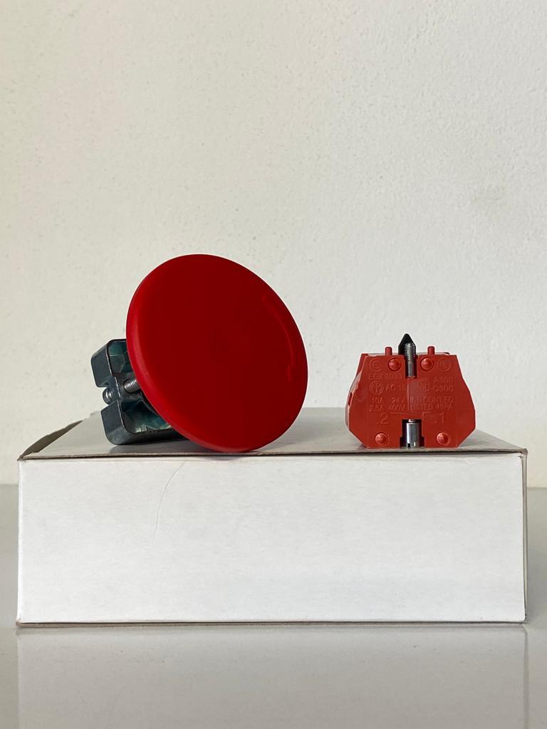 COMEPI Q60mm MANTAR BUTON KALICI KIRMIZI Kalıcı 1NK kontak düzeni IP65