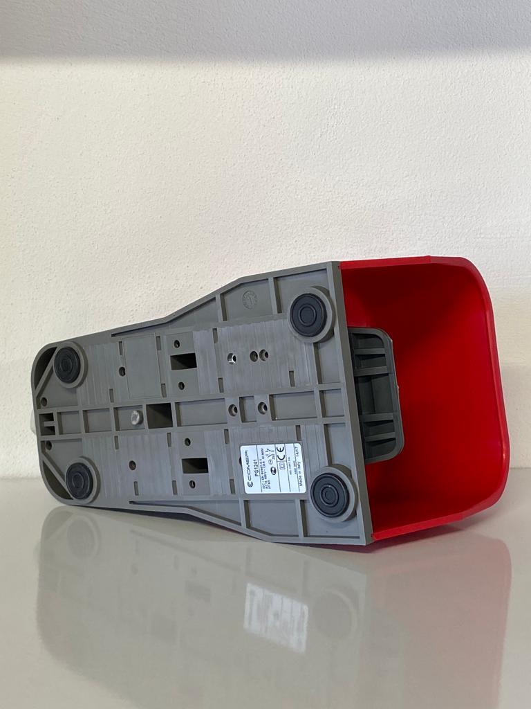 COMEPI TEKLİ AYAK PEDALI BÜYÜK KIRMIZI Koruma kapaklı yaylı bir kademe emniyet mandalı 1NA 1NK 10A 250VAC