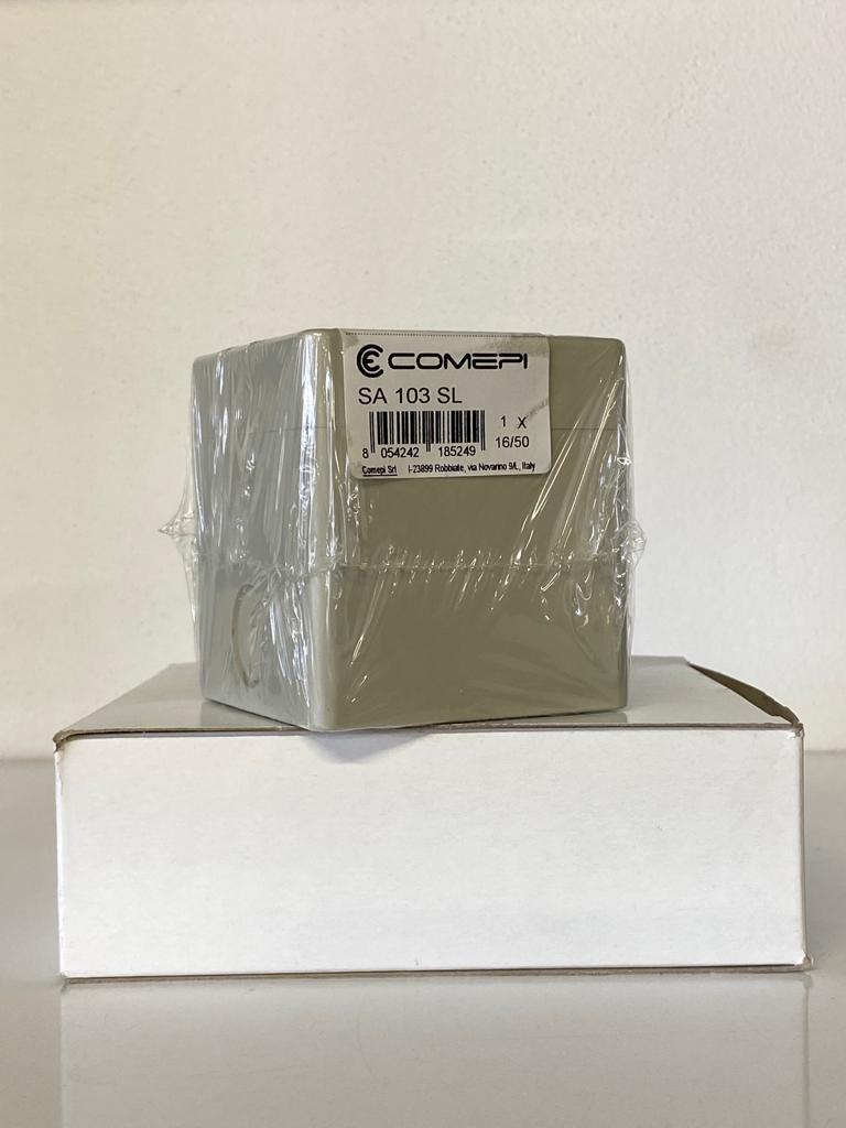 COMEPI TEKLİ KUTU DELİKLİ 70X70X74 GRİ