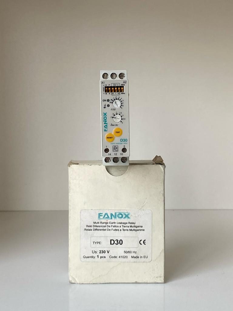 D30 FANOX 230VAC KAÇAK AKIM RÖLESİ