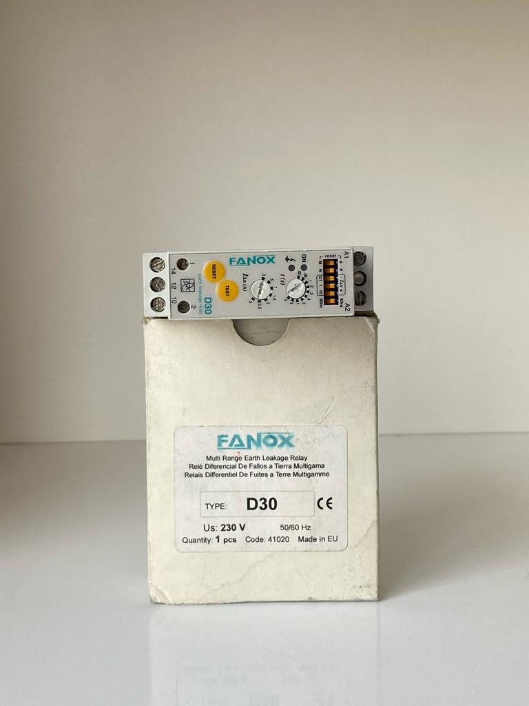 D30 FANOX 230VAC KAÇAK AKIM RÖLESİ