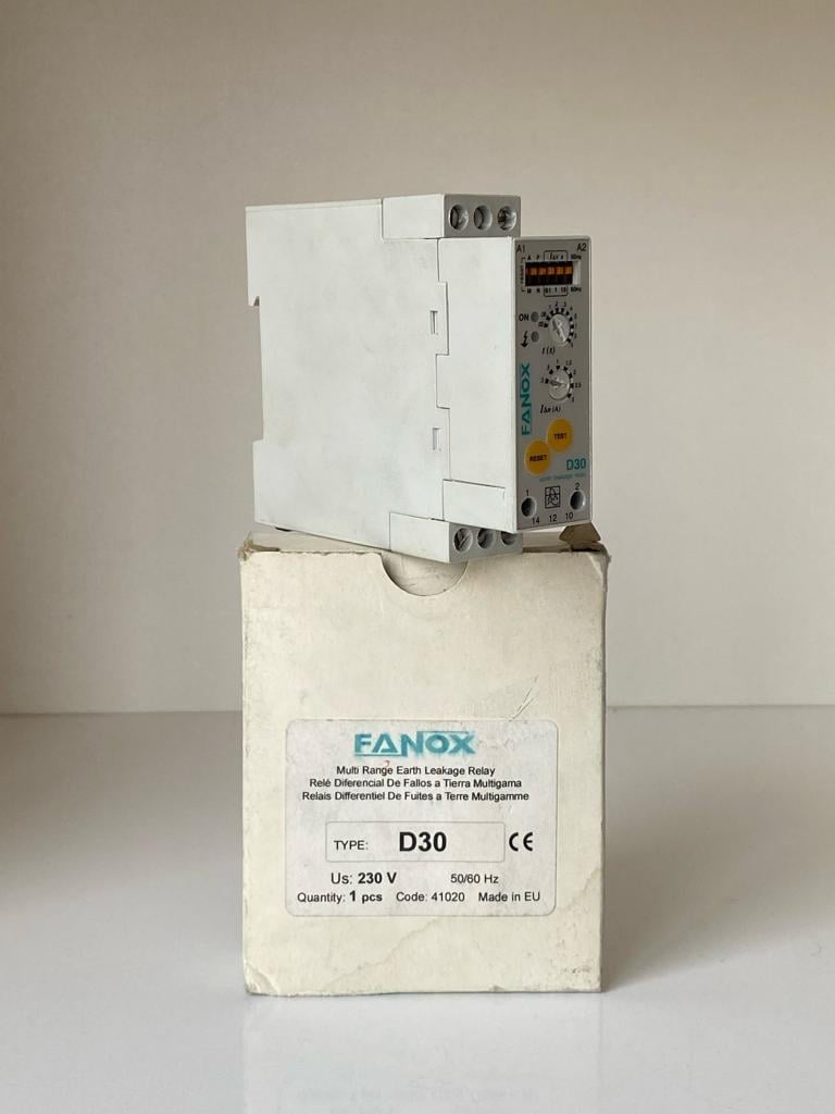 D30 FANOX 230VAC KAÇAK AKIM RÖLESİ