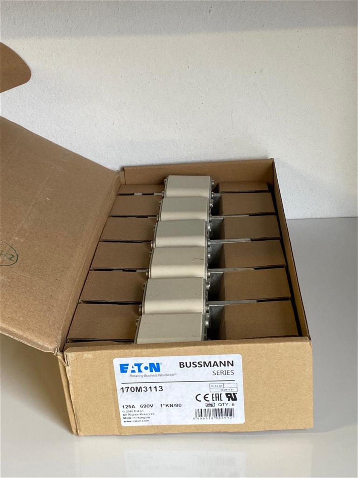 Eaton Bussmann170M3113 FUSE 125A 690V 1*KN/80 AR UC  Bussmann170M3113 FUSE 125A 690V 1*KN/80 AR UC  Bussmann